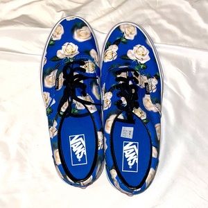 Vans Blue Flower Shoes